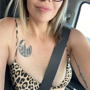 Leopard Print Bikini Top